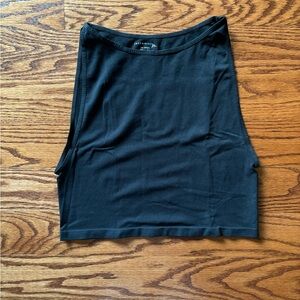 Free People Intimately Tank. Black stretchy material. Barely worn. Cropped. XS/S